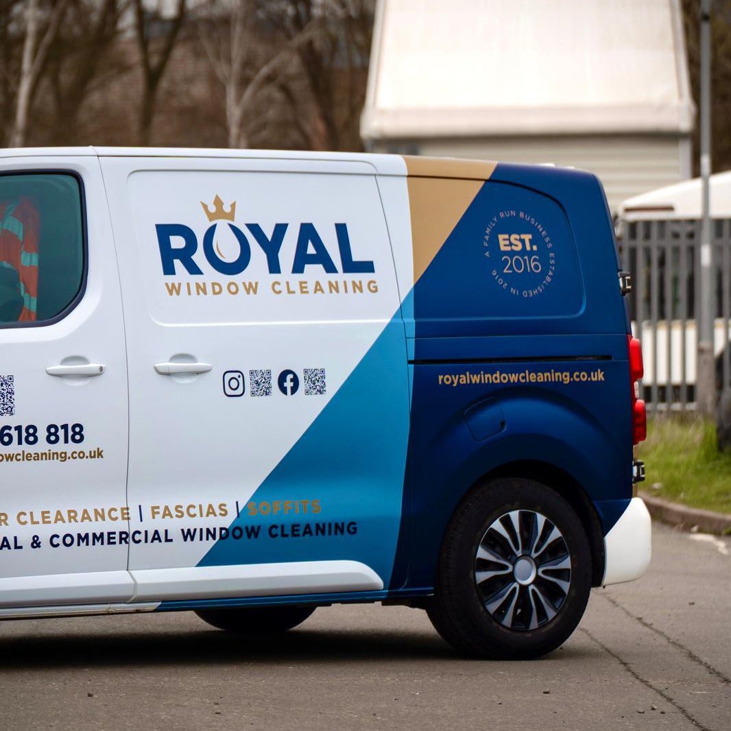 Royal Window Cleaning van for fascia and soffit cleaning