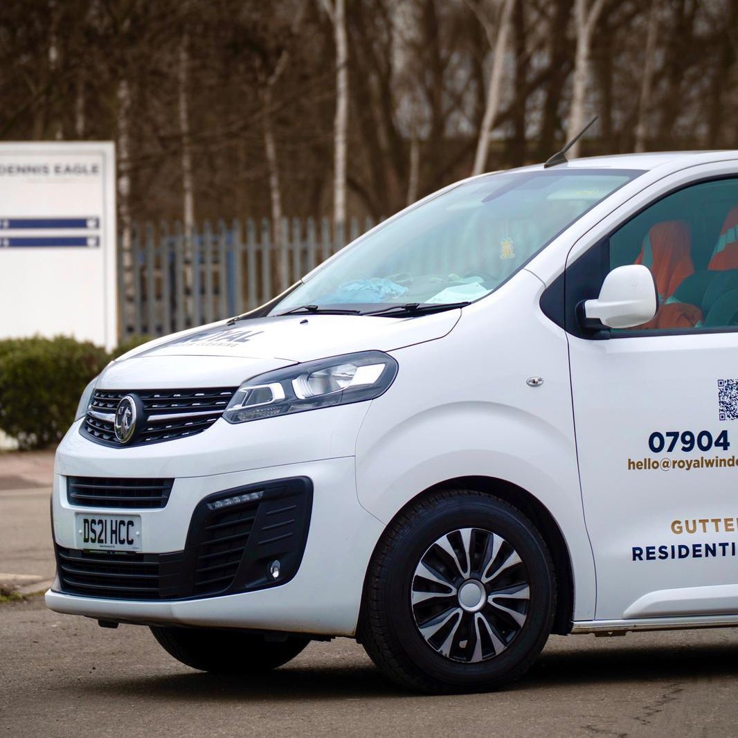 Royal Window Cleaning van for solar panel cleaning